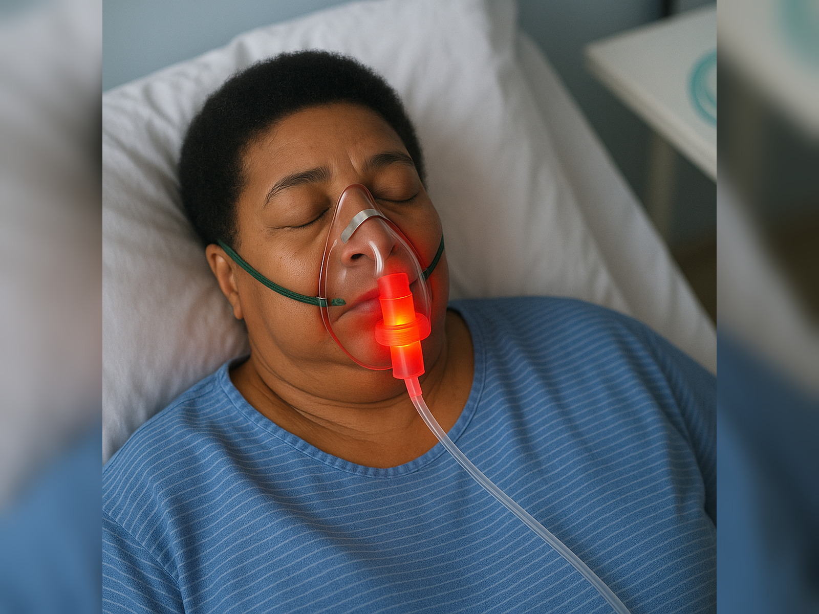 Red alert showing no breathing